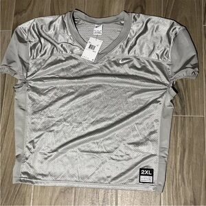 Nike Vapor Varsity Men's Size XXL 2XL Football Practice Jersey Gray 908729-057